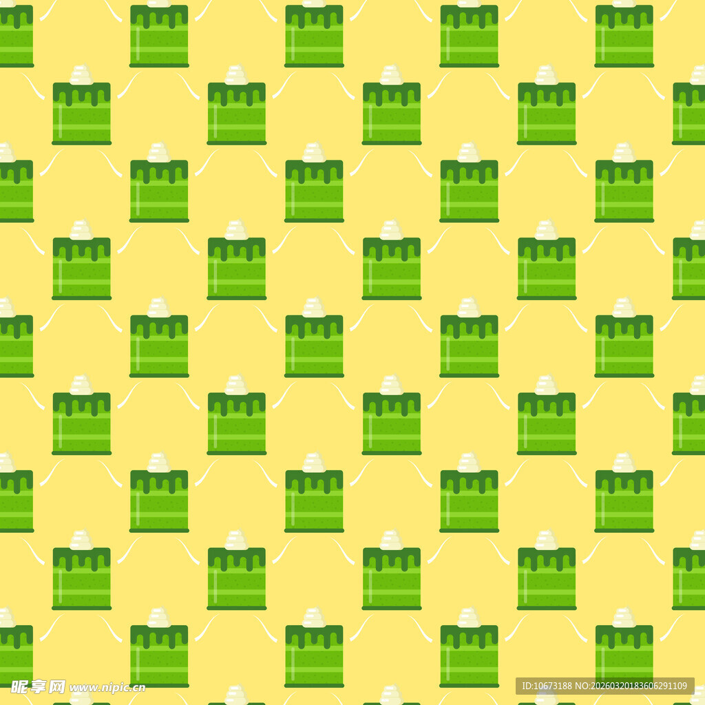 抹茶甜品图案背景