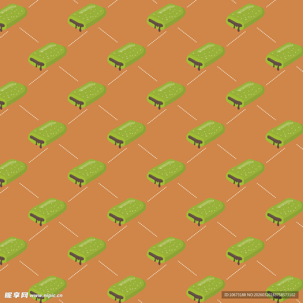 抹茶甜品图案背景