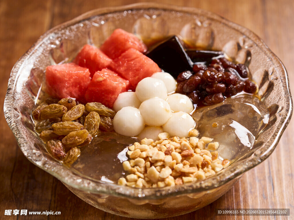 美味冰粉 多样配料组合