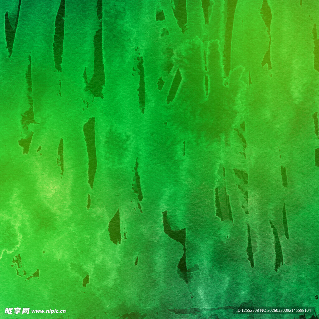 绿色梦幻水彩纹理背景