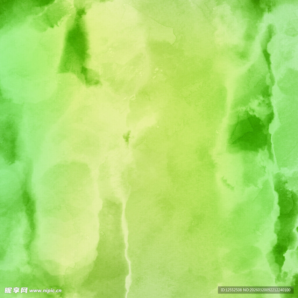 清新绿色水彩背景纹理