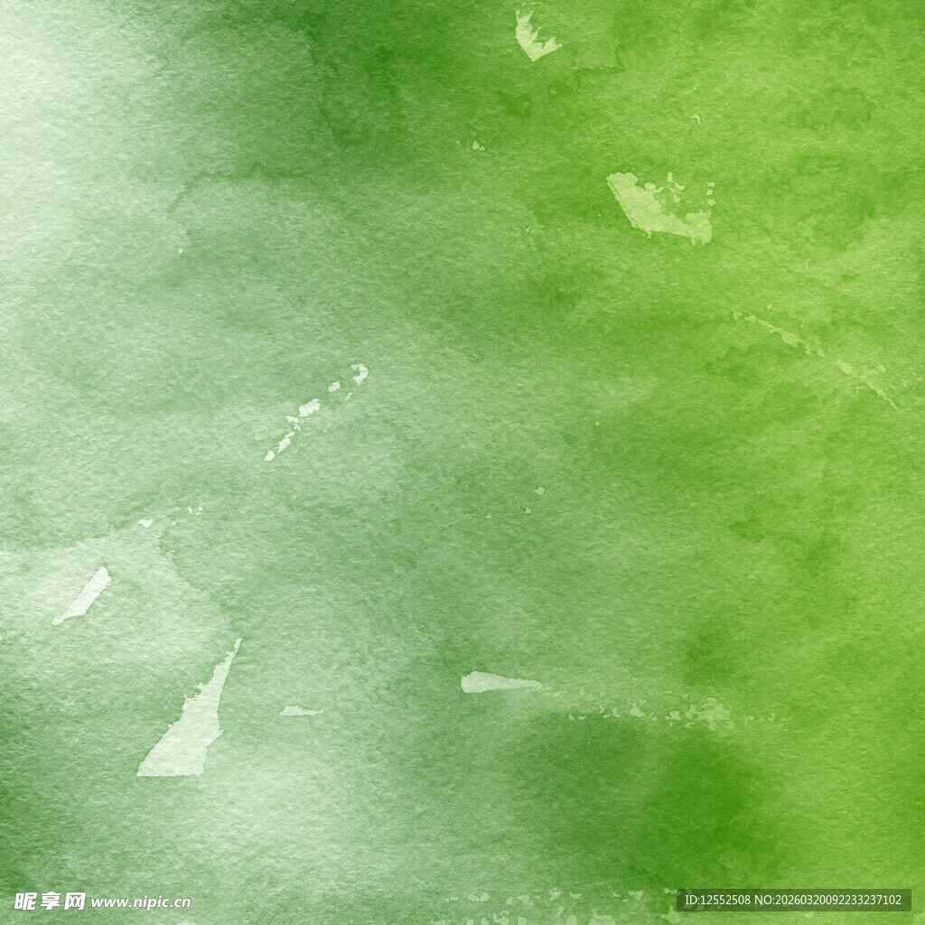 清新绿色水彩纹理背景