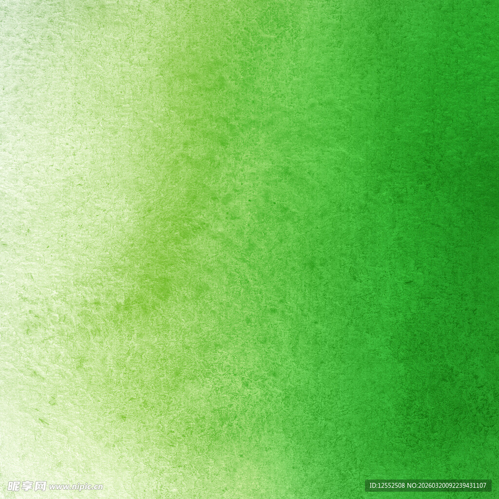 清新渐变绿色水彩背景