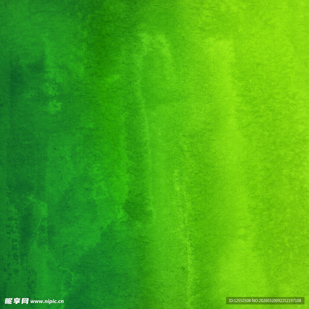 清新渐变绿色水彩背景