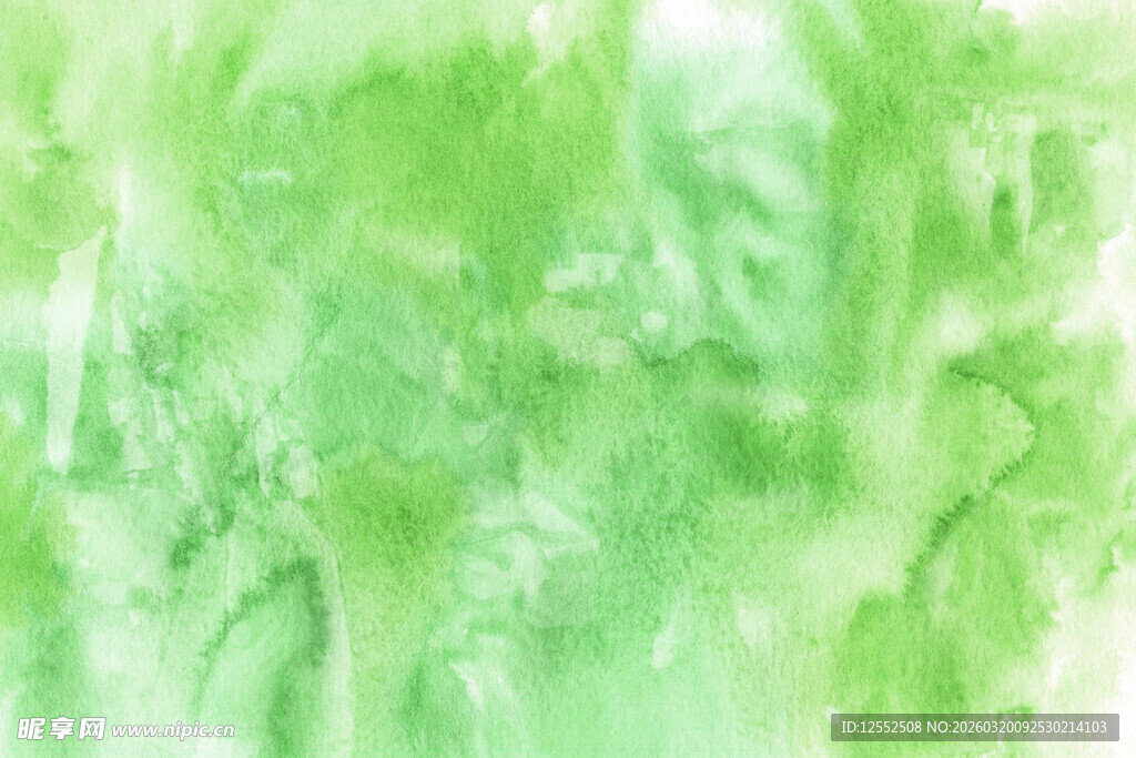 清新淡绿色水彩纹理背景