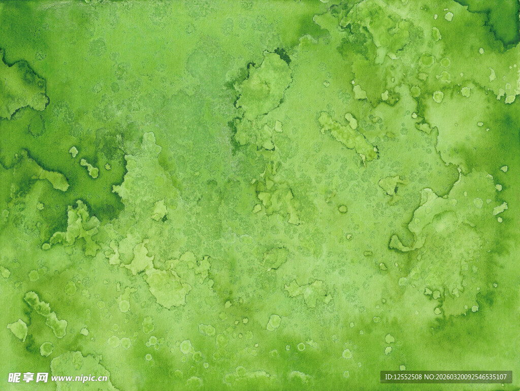 绿色水彩纹理背景