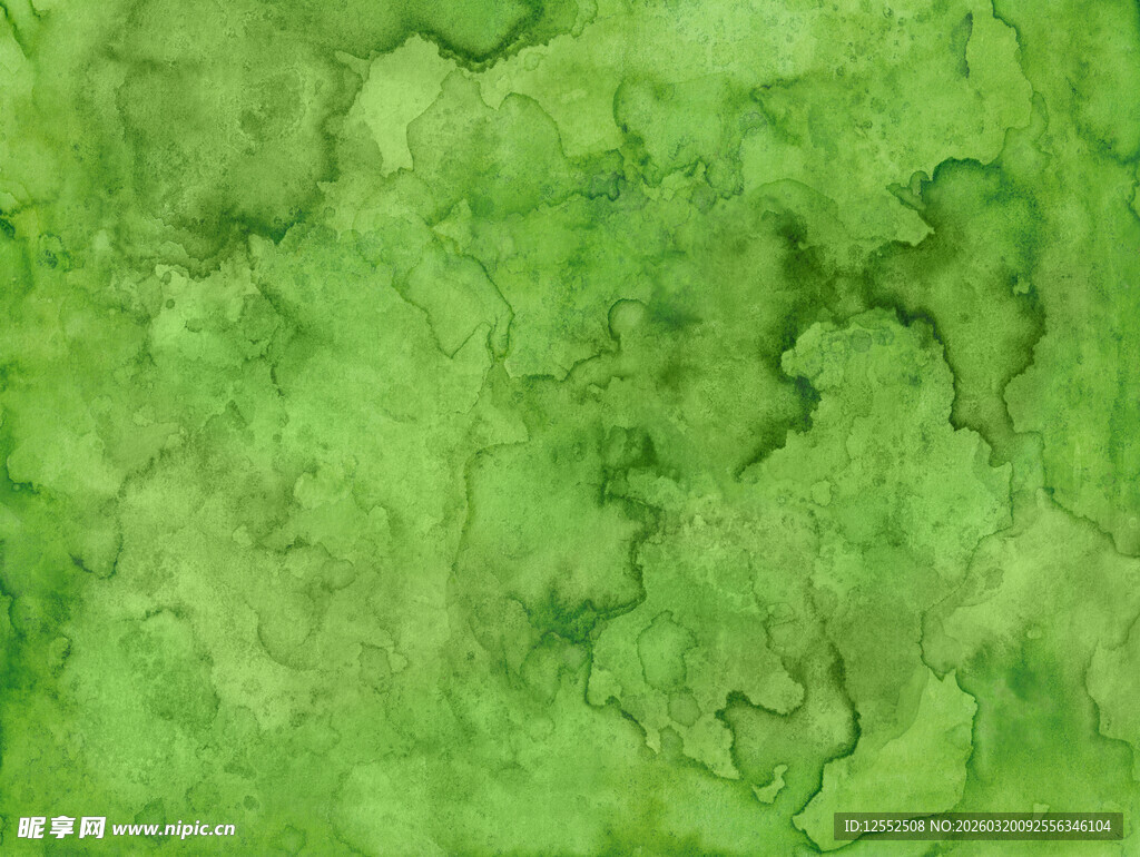 绿色水彩纹理背景图
