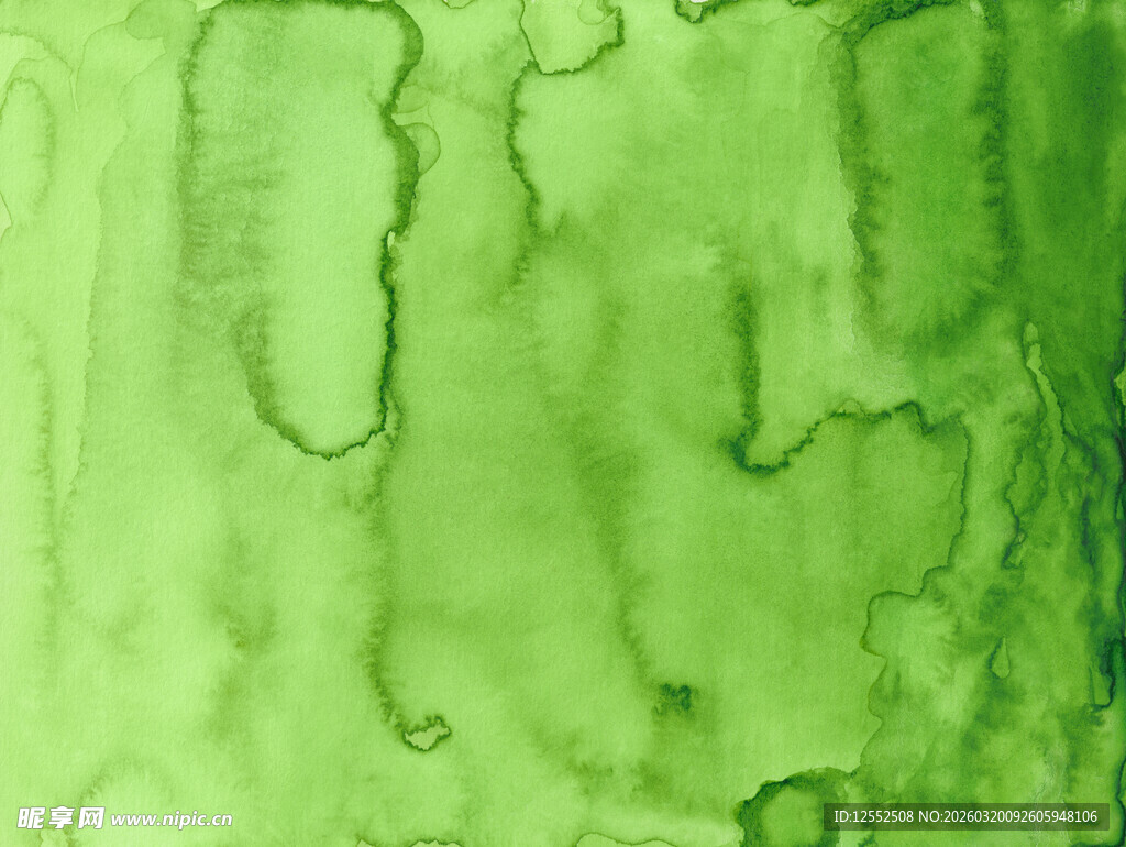 清新绿色水彩纹理背景