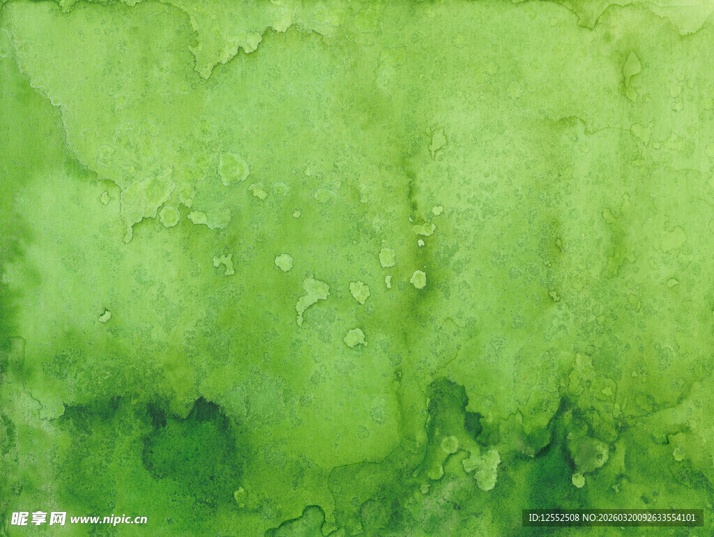 绿色水彩纹理背景图