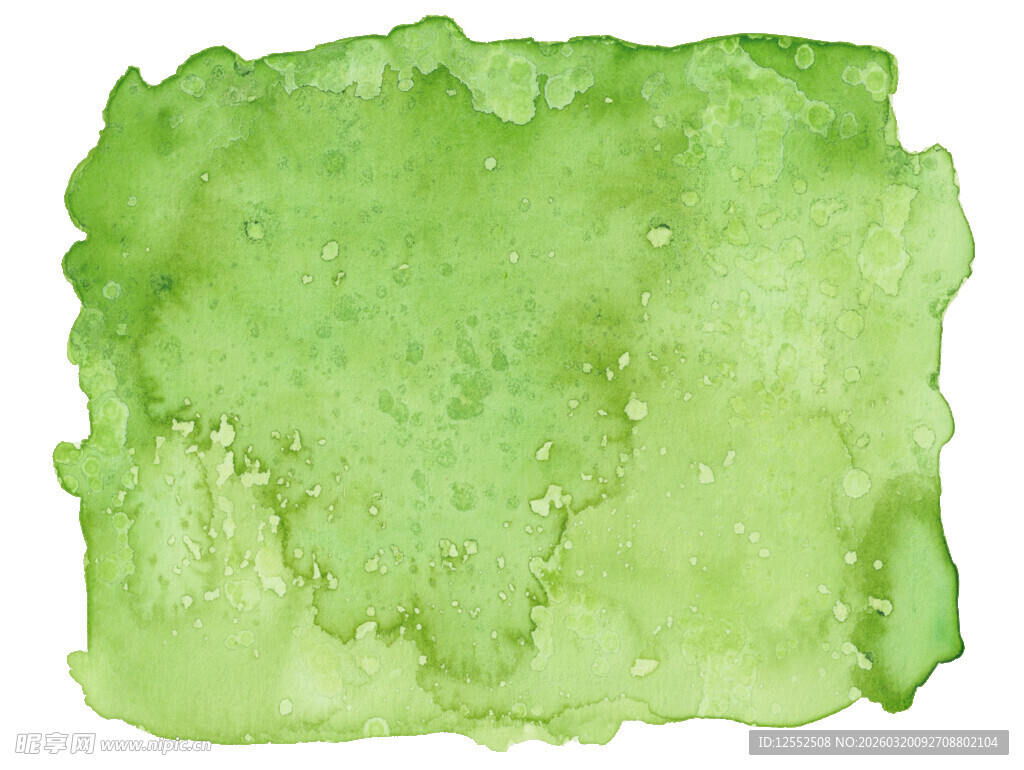 淡绿色水彩笔触纹理背景