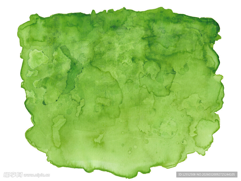 绿色水彩墨渍纹理背景