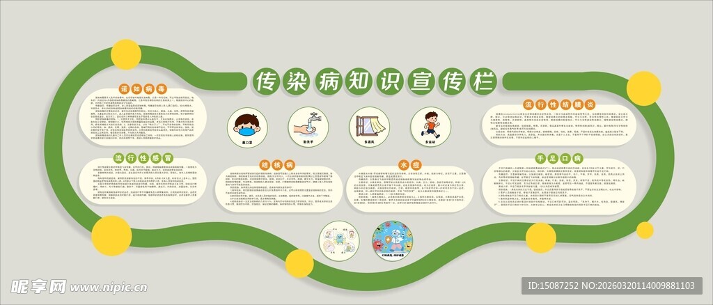 传染病知识宣传栏上墙