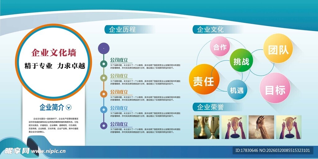企业文化展板