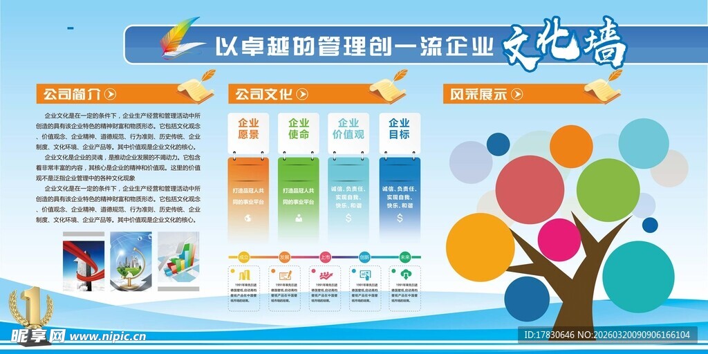 企业文化展板