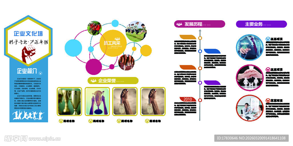 企业文化展板