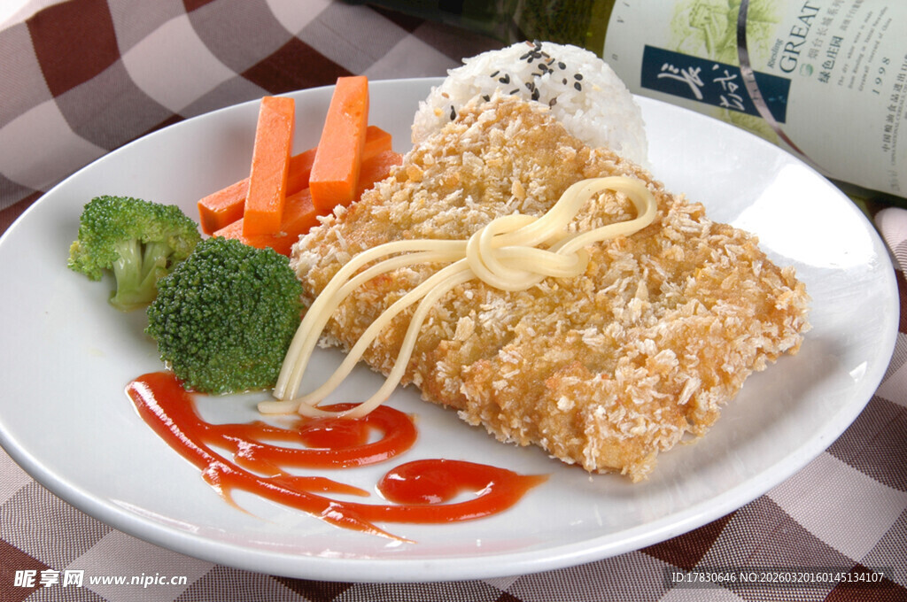 美味日式盖饭摆盘精美