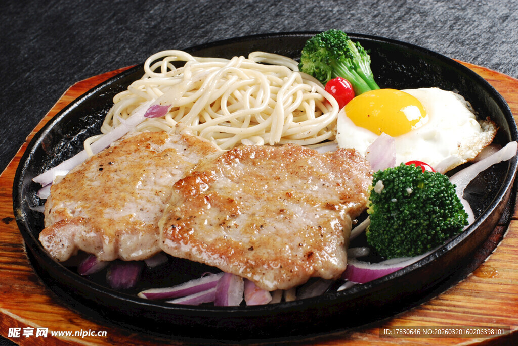 日式猪排铁板套餐