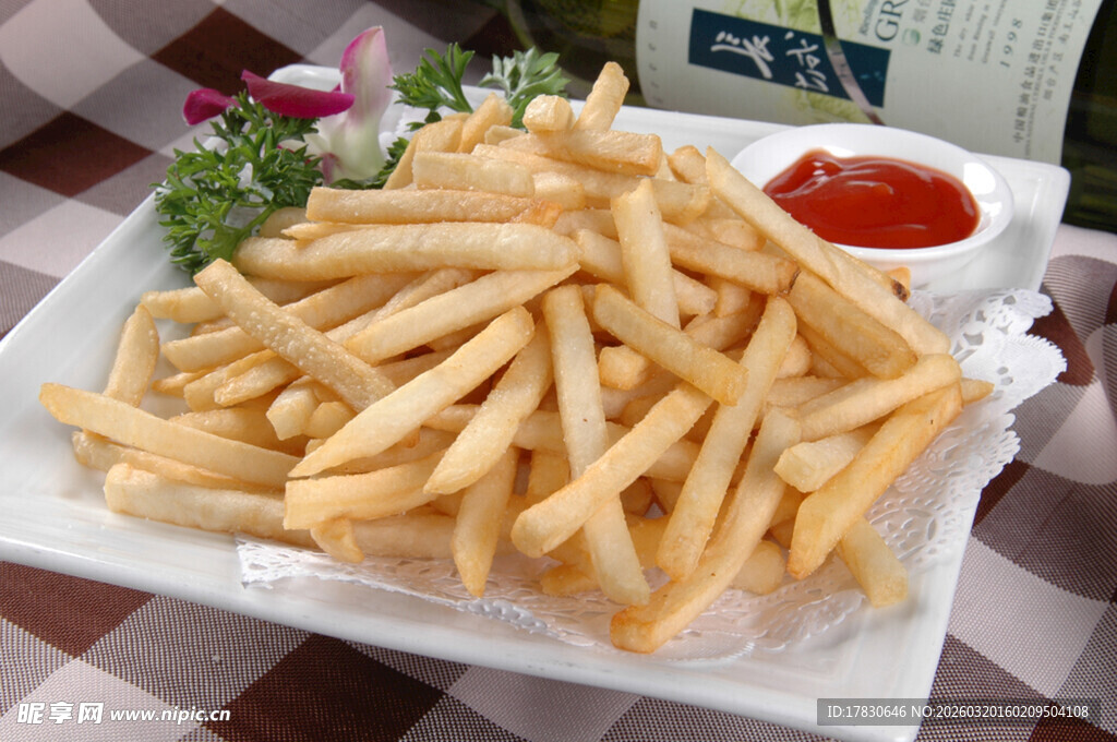 美味香脆的炸薯条