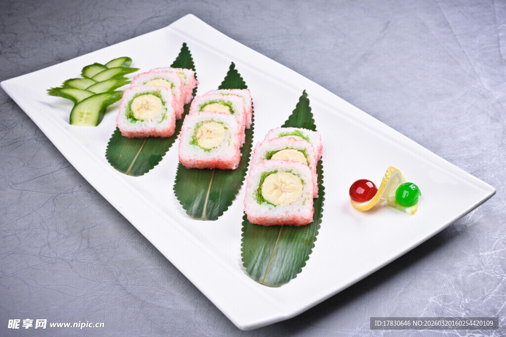精致寿司摆盘