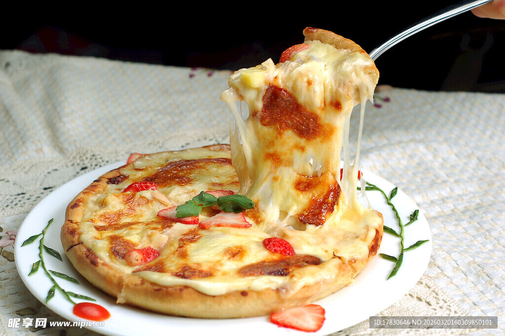 拉丝美味披萨诱人时刻