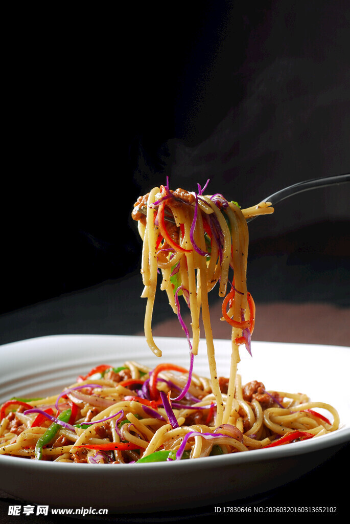 美味意大利面诱人瞬间