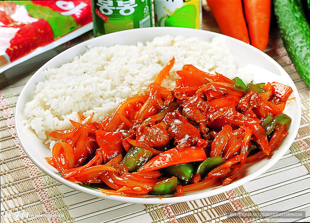 红椒肉丝盖饭