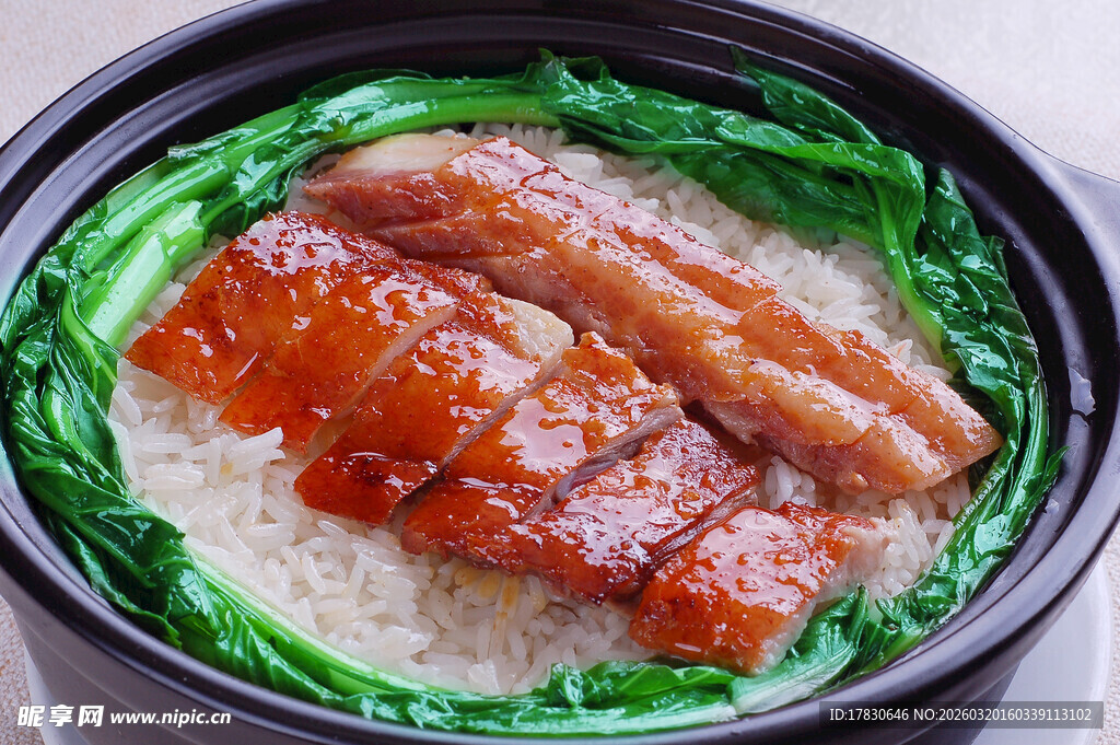 美味叉烧煲仔饭