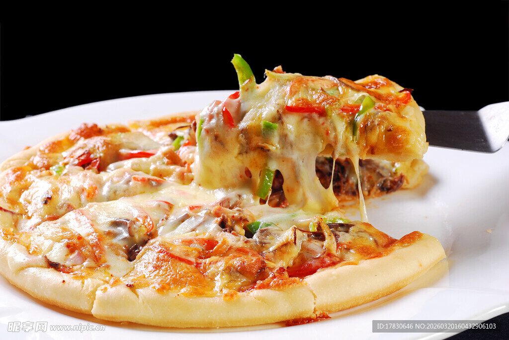 美味拉丝披萨诱人呈现