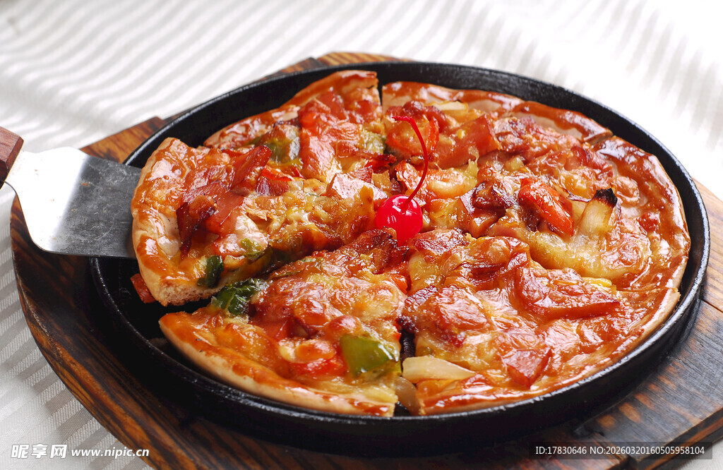 美味多彩披萨诱人呈现