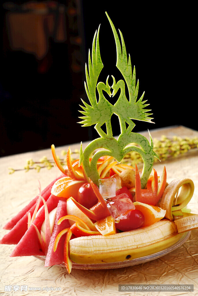 创意水果拼盘造型艺术