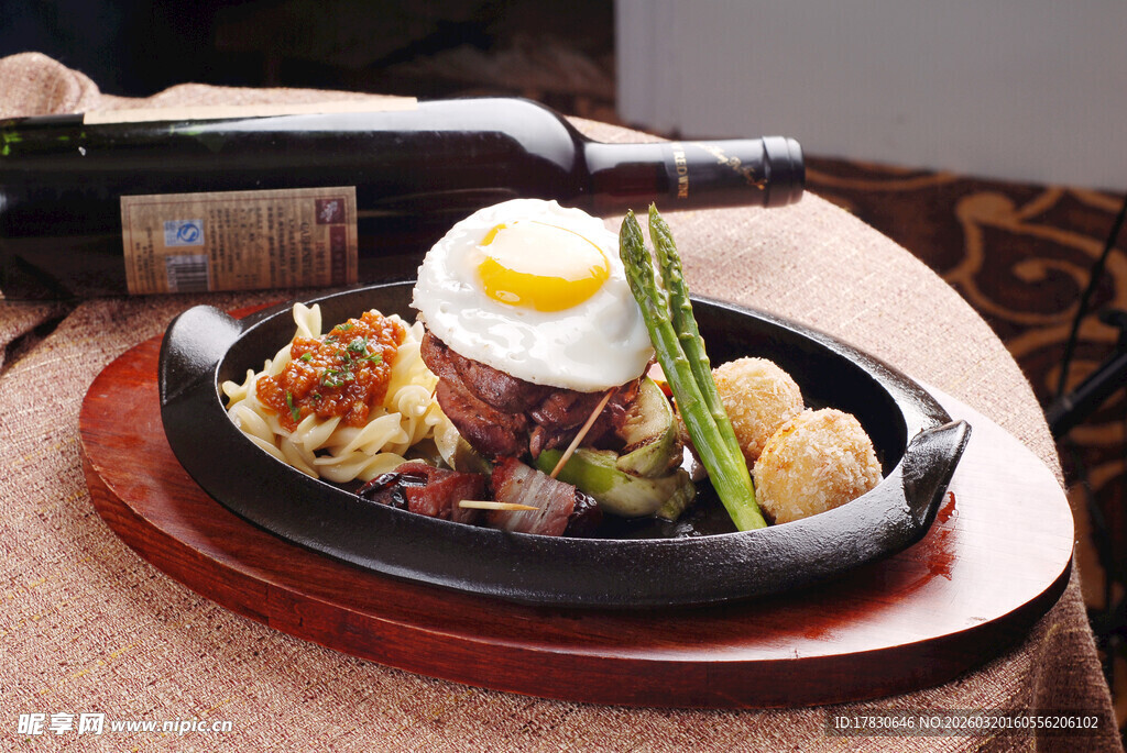 日式海鲜铁板烧美食