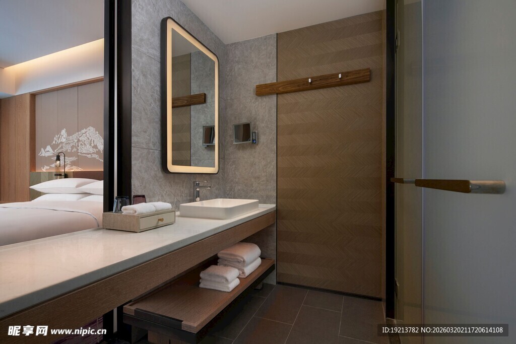 现代简约风格的酒店浴室