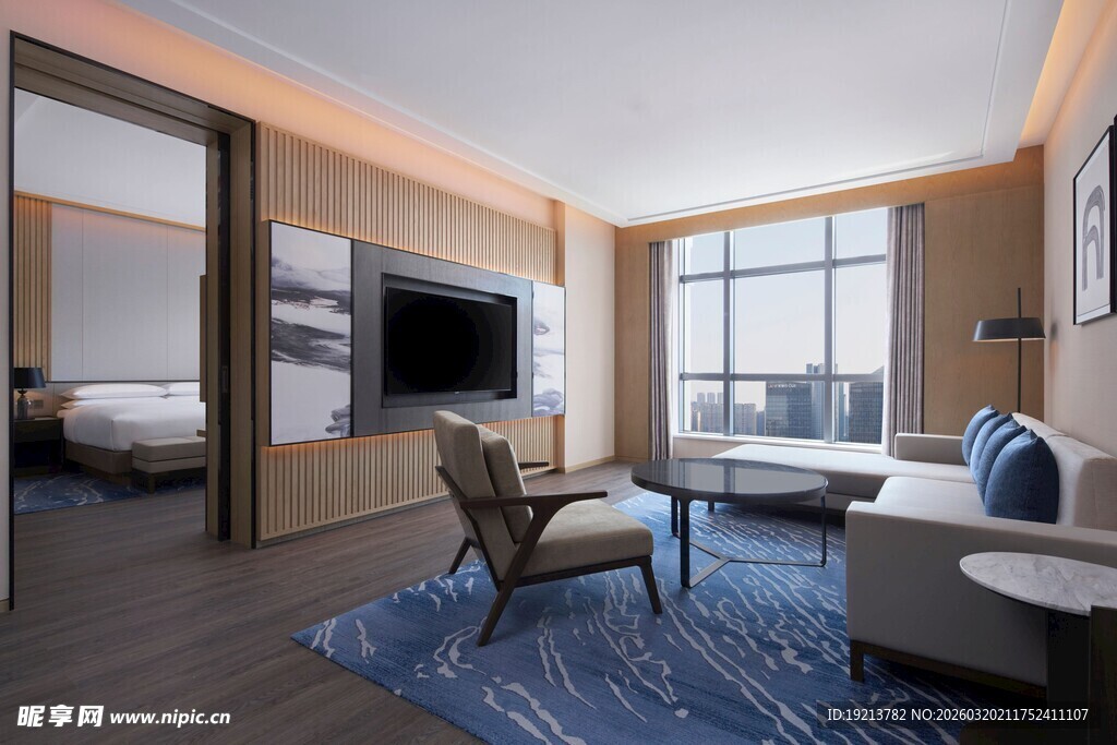 豪华现代风格酒店客房