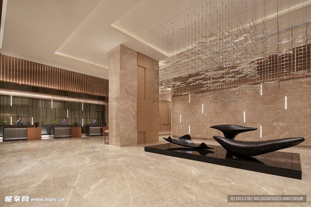 豪华现代风格酒店大堂