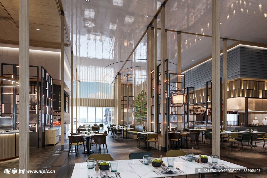 现代时尚餐厅室内空间设计