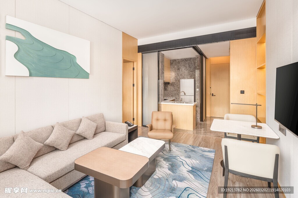 现代简约风客厅室内场景