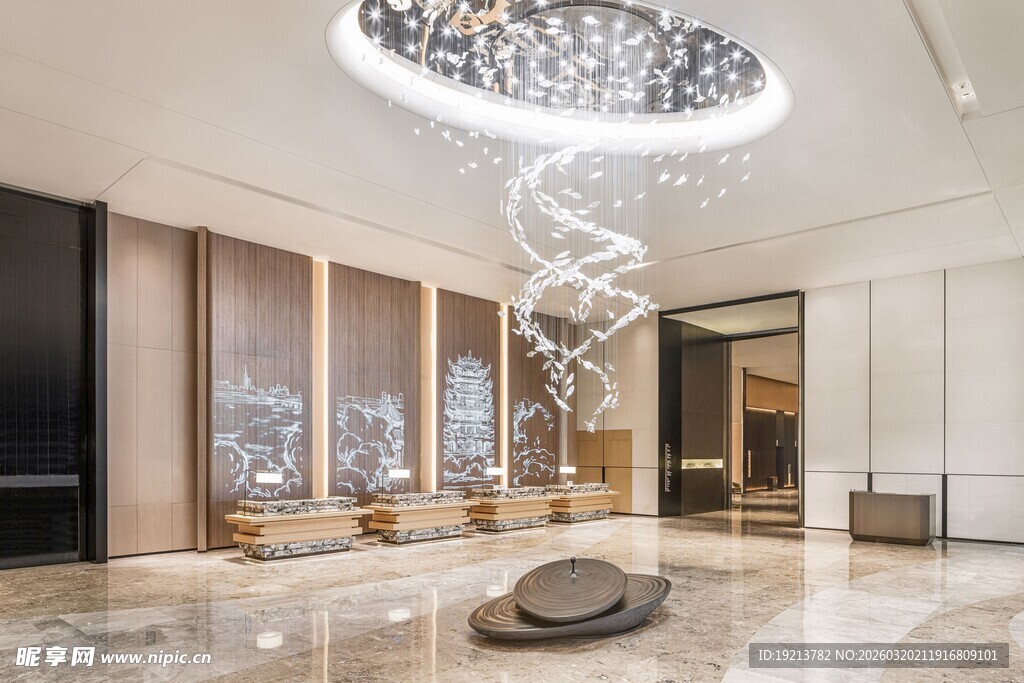 现代奢华大厅艺术装饰设计
