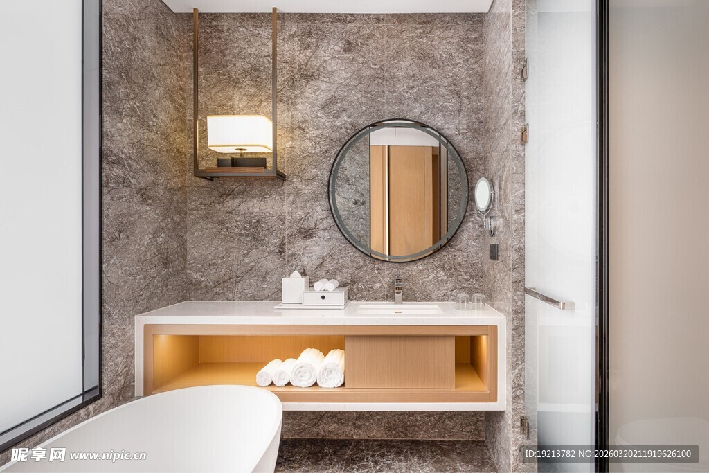 现代简约风浴室洗手台