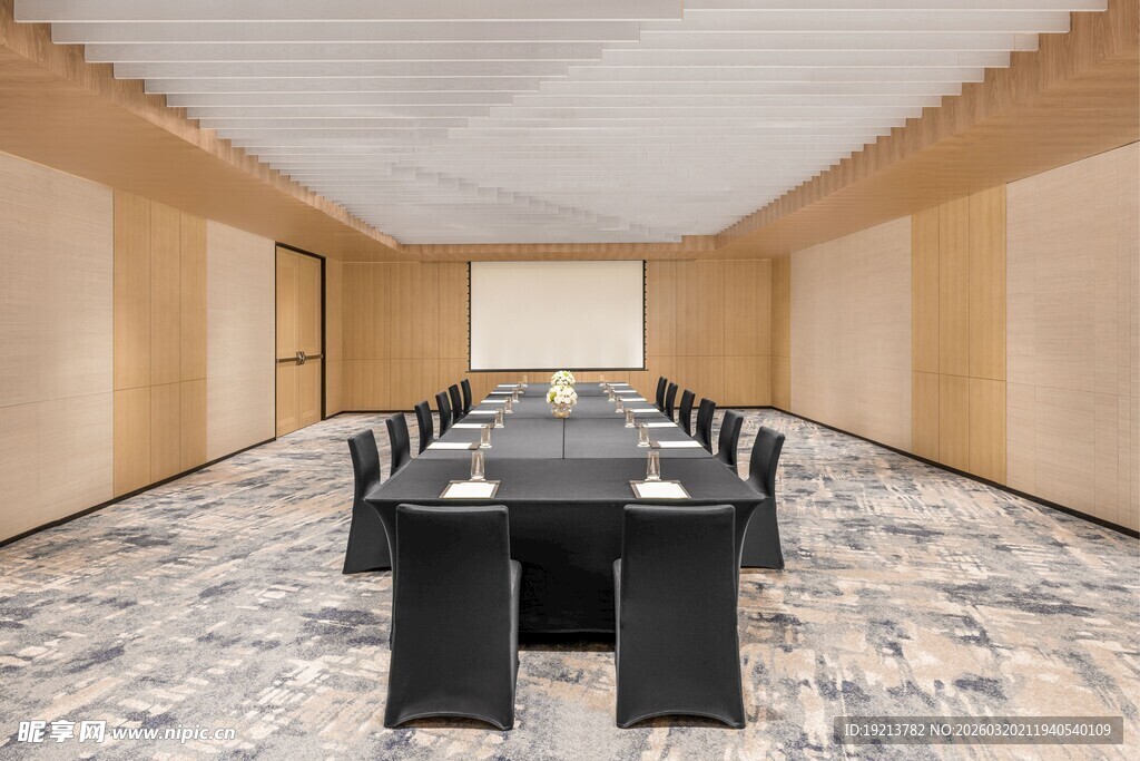 现代风格会议室内部场景
