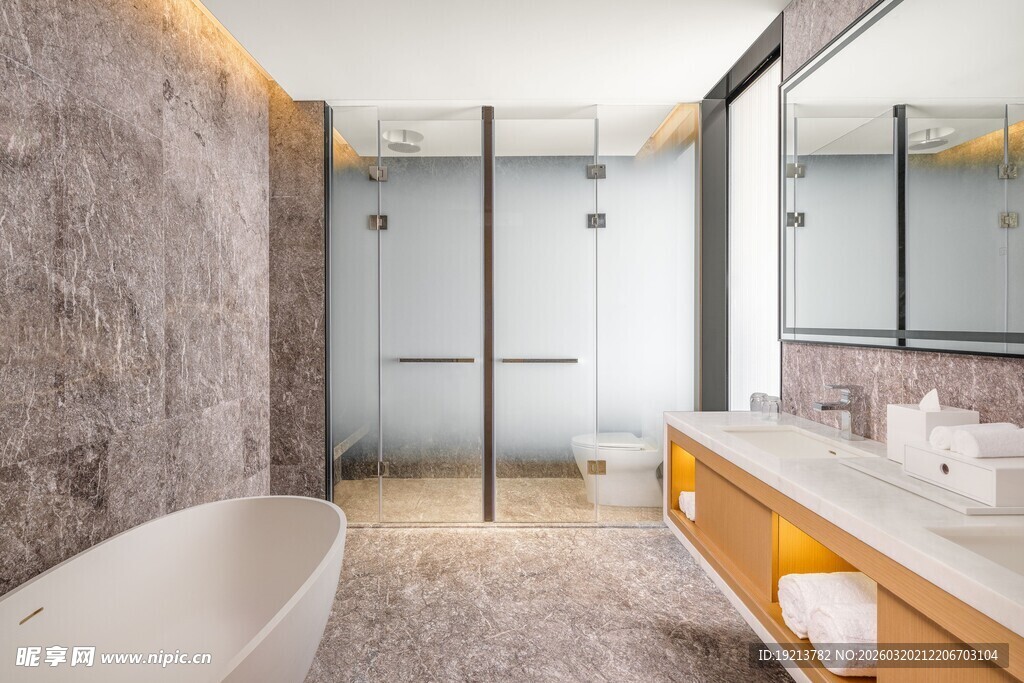 现代风格豪华浴室空间