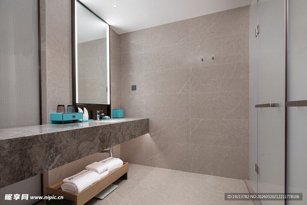 现代简约风格浴室一角