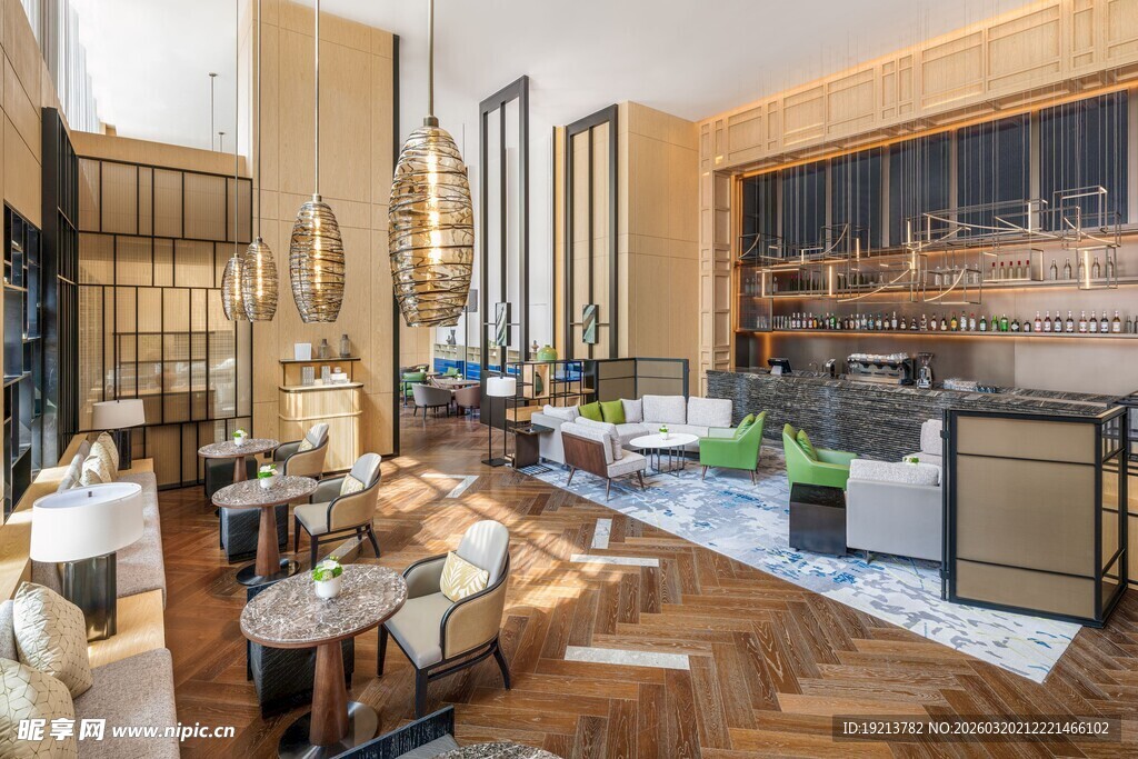 现代时尚餐厅室内场景