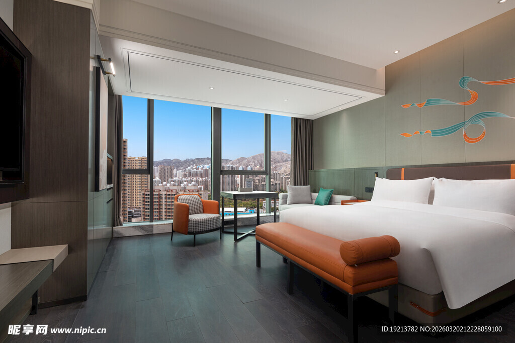 现代风格豪华酒店客房