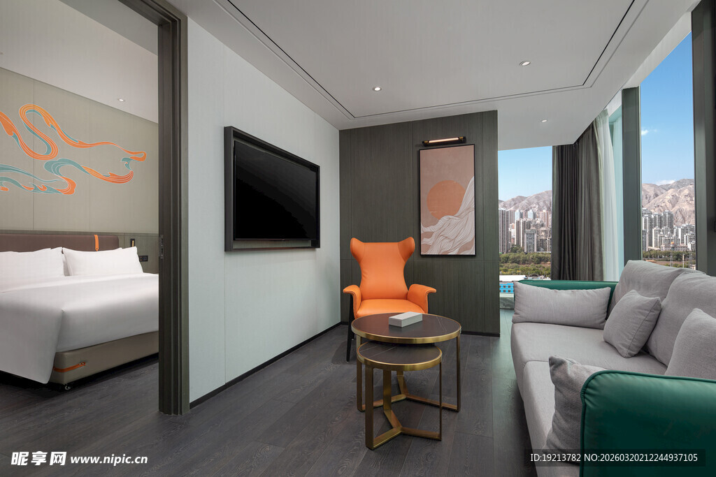 现代简约风格酒店客房