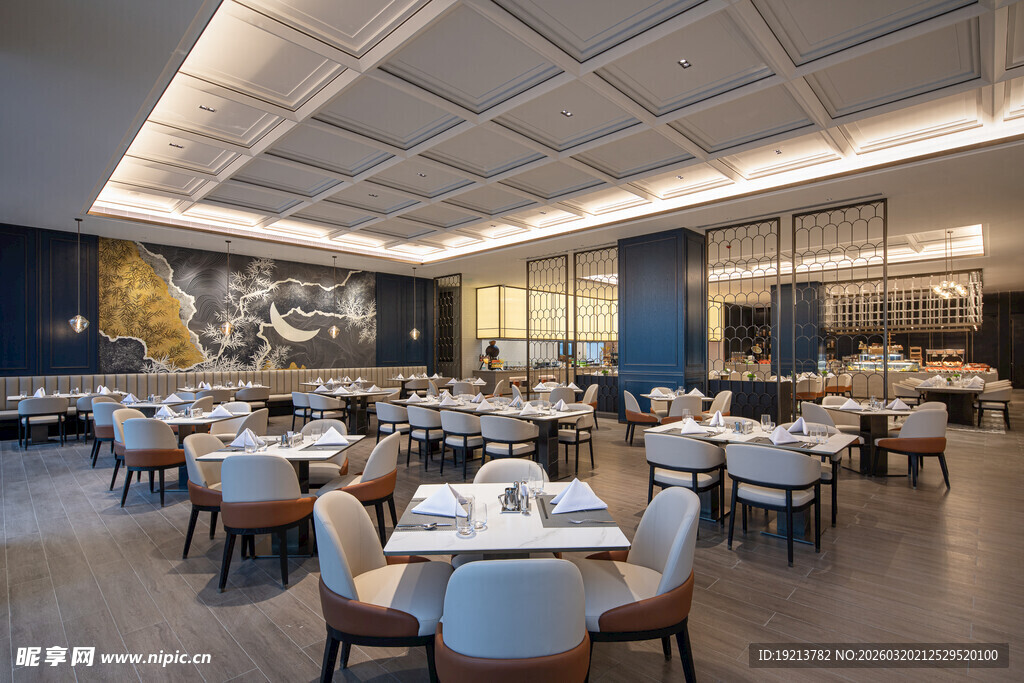 现代风格优雅餐厅室内