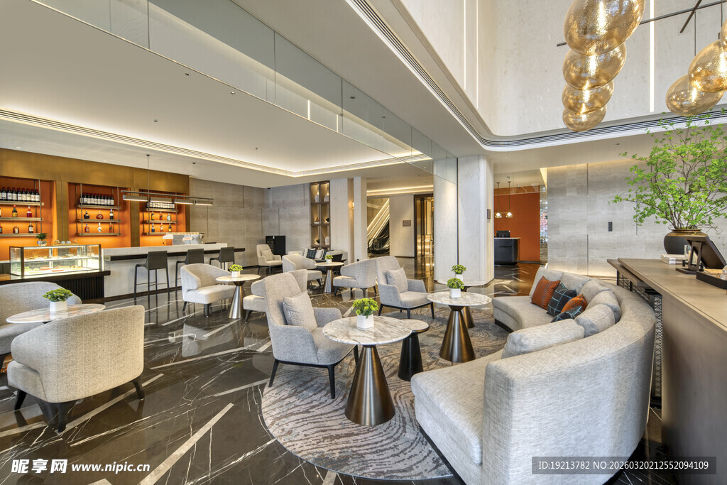 现代奢华风的时尚休息空间