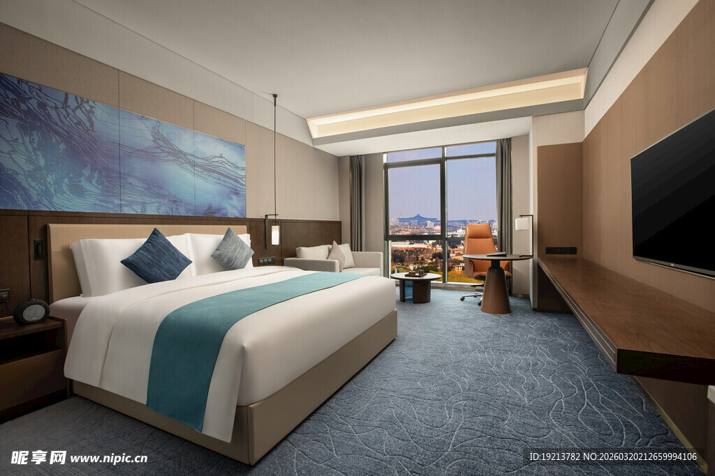 豪华现代风酒店客房展示