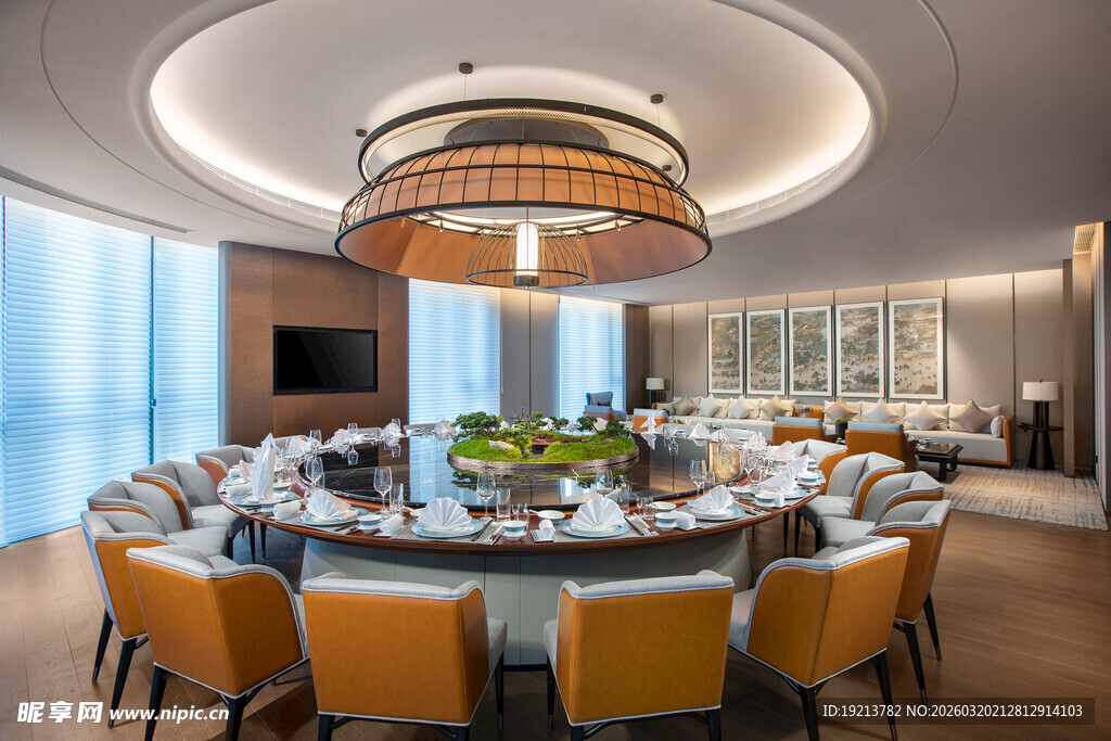 豪华中式风格餐厅包间