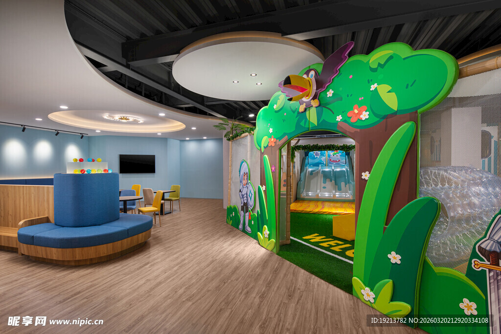 儿童室内游乐区场景