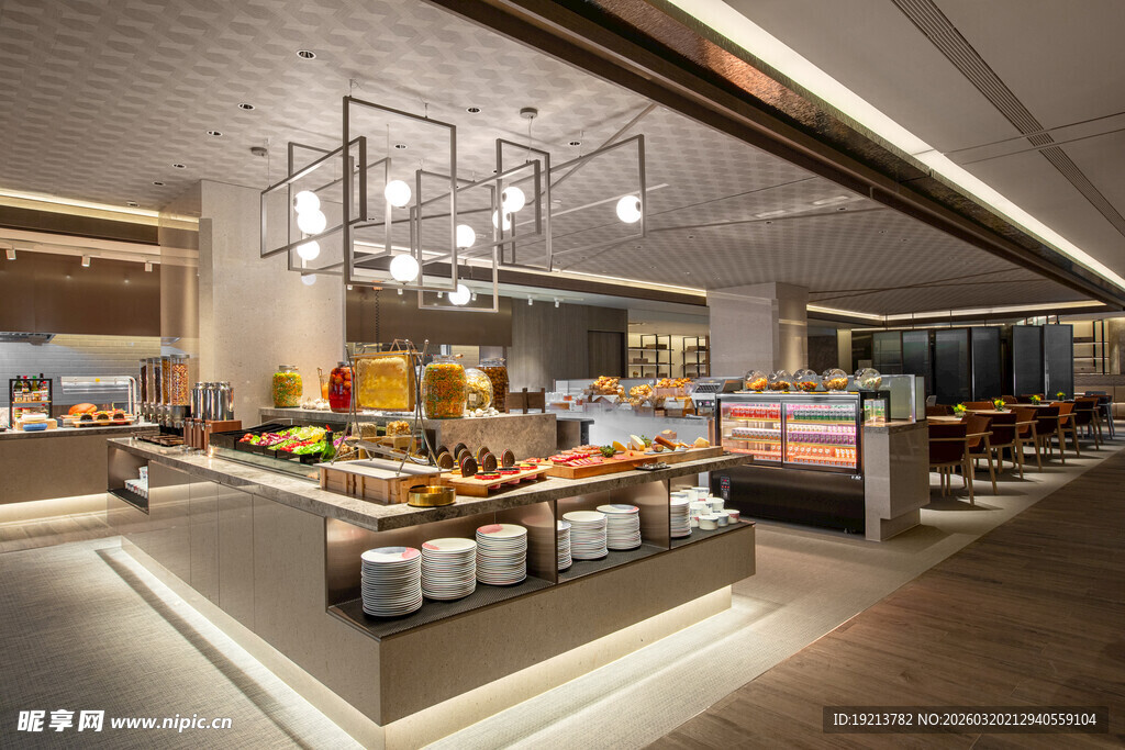 现代超市内景陈列展示